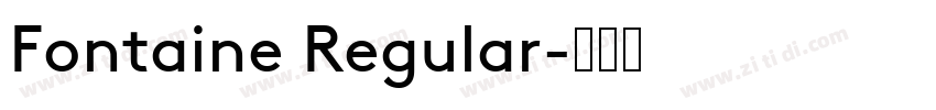 Fontaine Regular字体转换